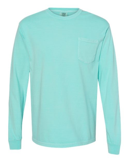 Comfort Colors 4410 Unisex Garment-Dyed Heavyweight Long Sleeve Pocket T-Shirt
