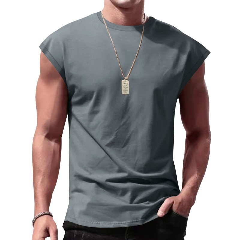 Men’s Sleeveless Tank Top Casual Summer Vest Loose Fit Gym ✅ Buy 2 Save More