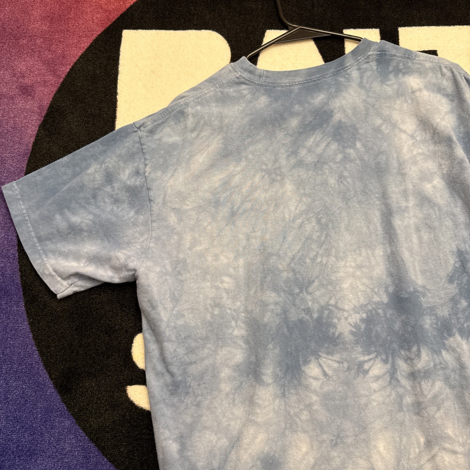 Men’s Large The Mountain Vintage Aquatic Sea Whale Faded Graphic T Shirt Tie Dye