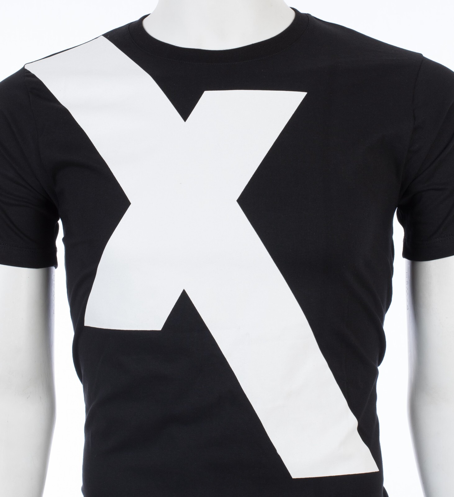 ARMANI EXCHANGE Black X LOGO Short Sleeve Slim Fit Designer Graphic T-shirt NWT