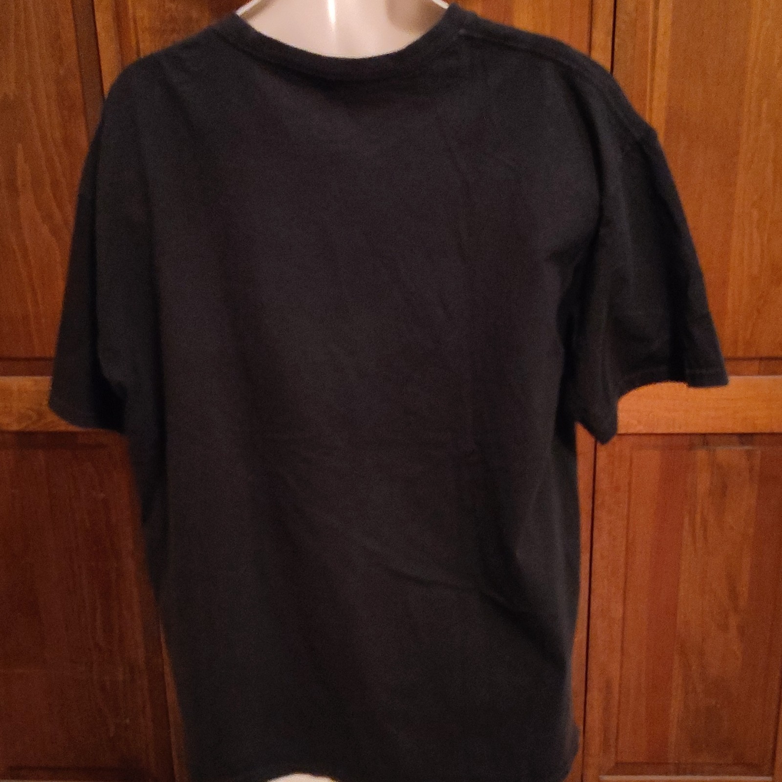 adidas Originals Trefoil Logo Black Blue Graphic Print Crew Neck T-Shirt XL