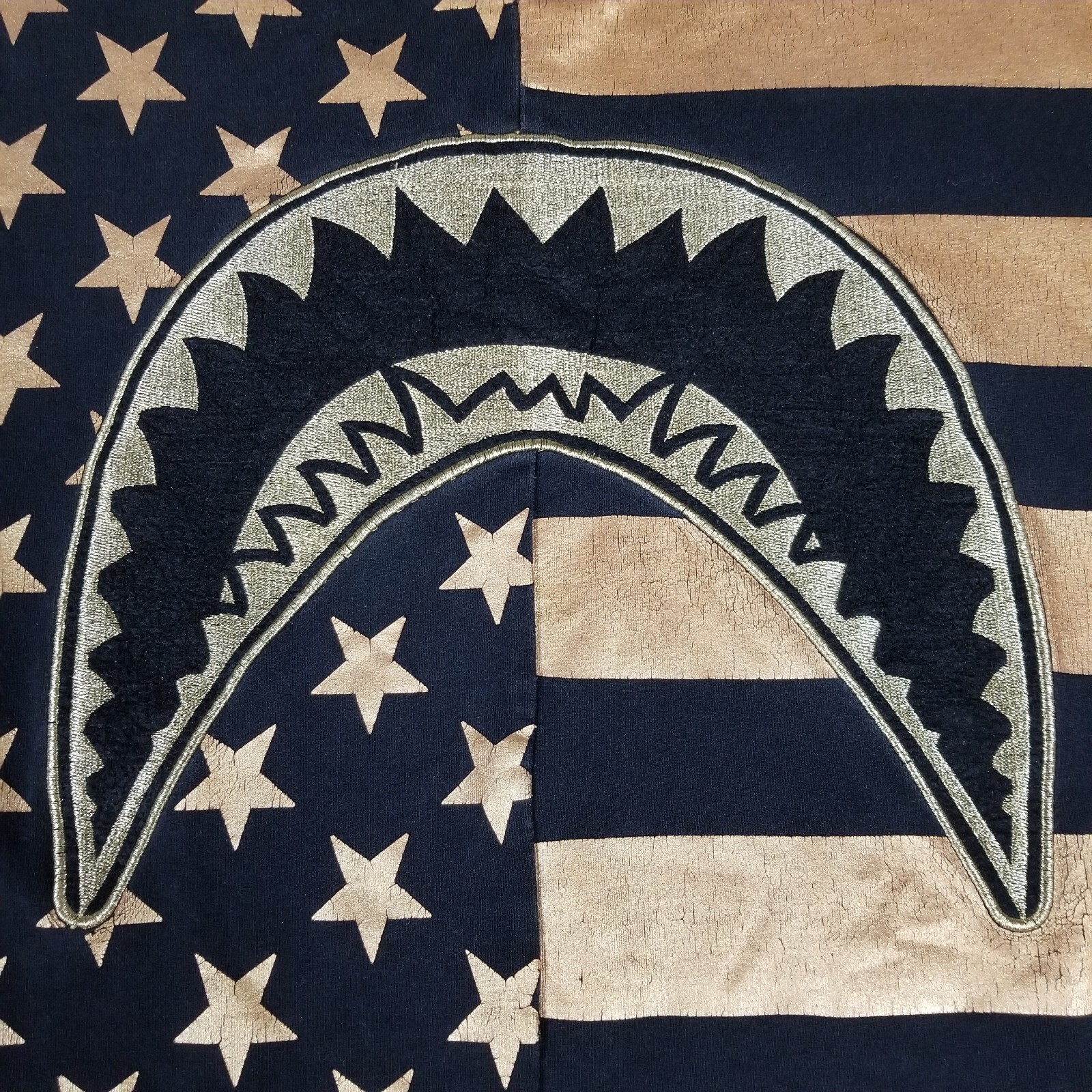 Hudson Outerwear Shirt Mens 3X American Flag Black Stars Stripes We Get Money