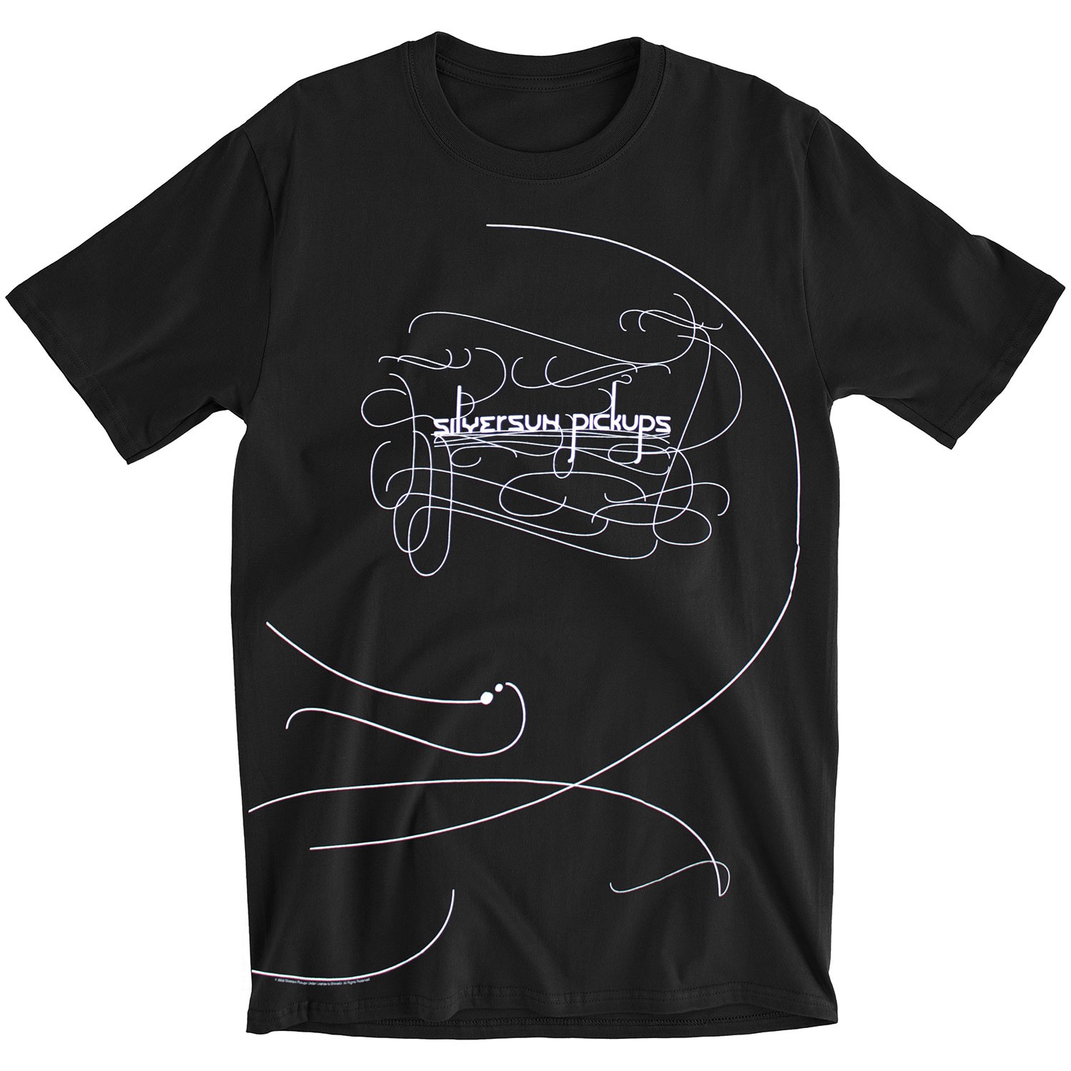 Men’s Silversun Pickups Lines 2009 Tour Slim Fit T-shirt Small Black