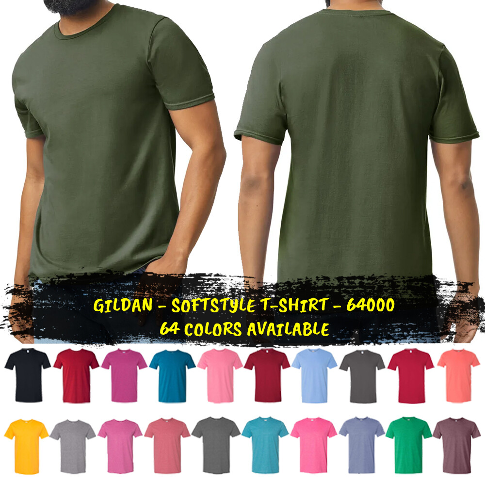 Gildan – Softstyle T-Shirt – 64000 Basic Unisex Classic Fit T-Shirt