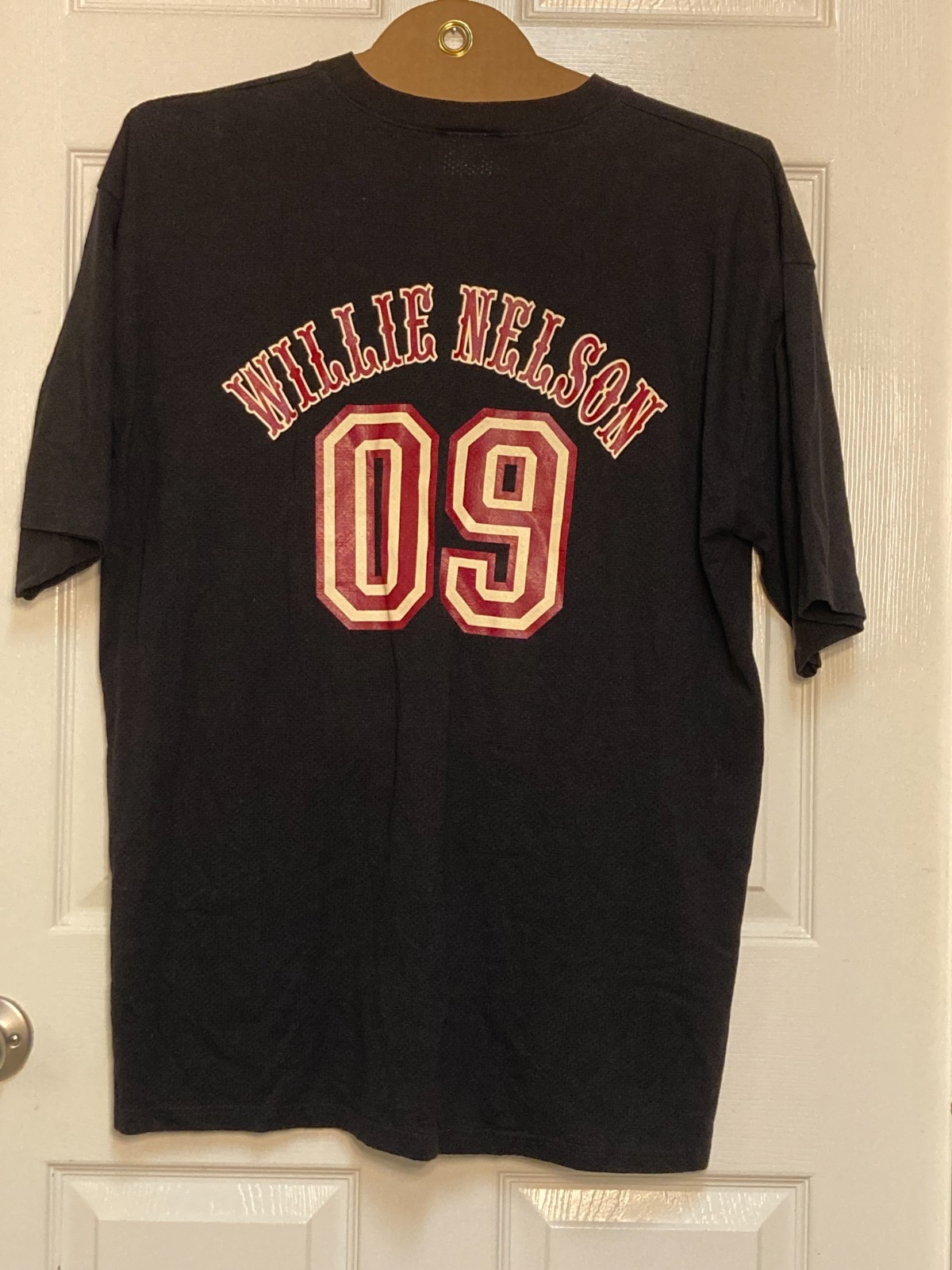 Willie Nelson original mesh Softball Jersey #09 black sze XL