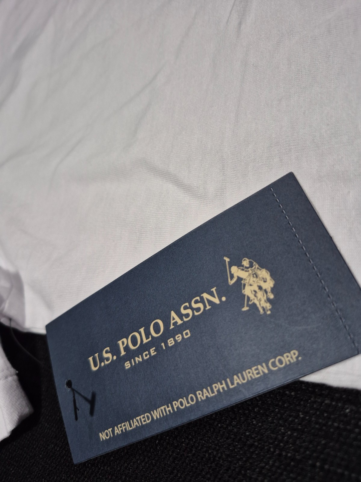 US POLO ASSN Mens Crewneck Casual Classic Short Sleeve Tee 100 % Cotton White