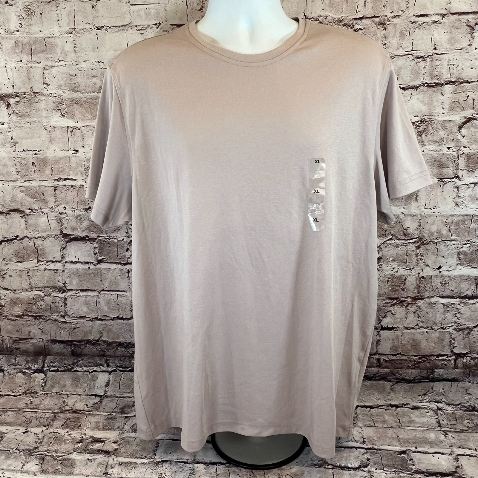 Alfani Stretch Men’s Light Mauve Dress Casual Short Sleeve Premium T Shirt XL