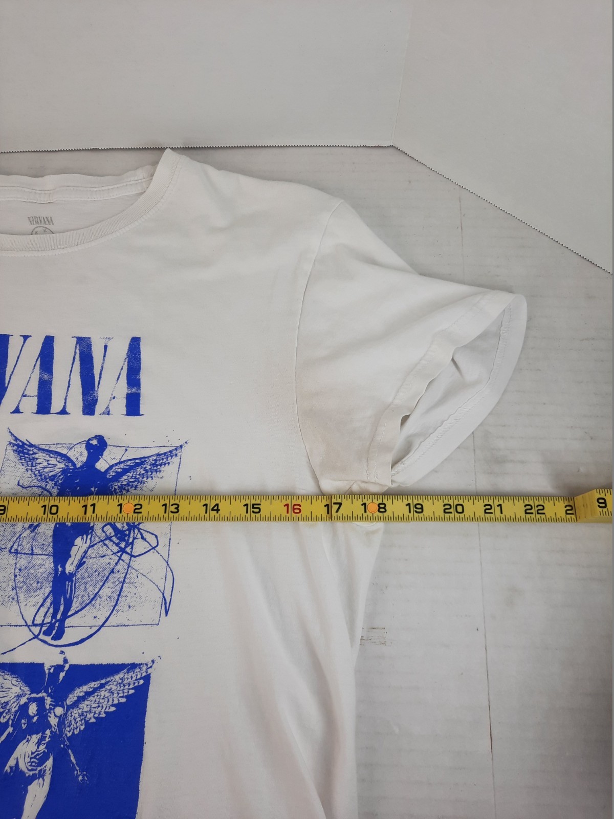 Nirvana In Utero T-shirt featuring Blue Four Panel Angelic Design Medium