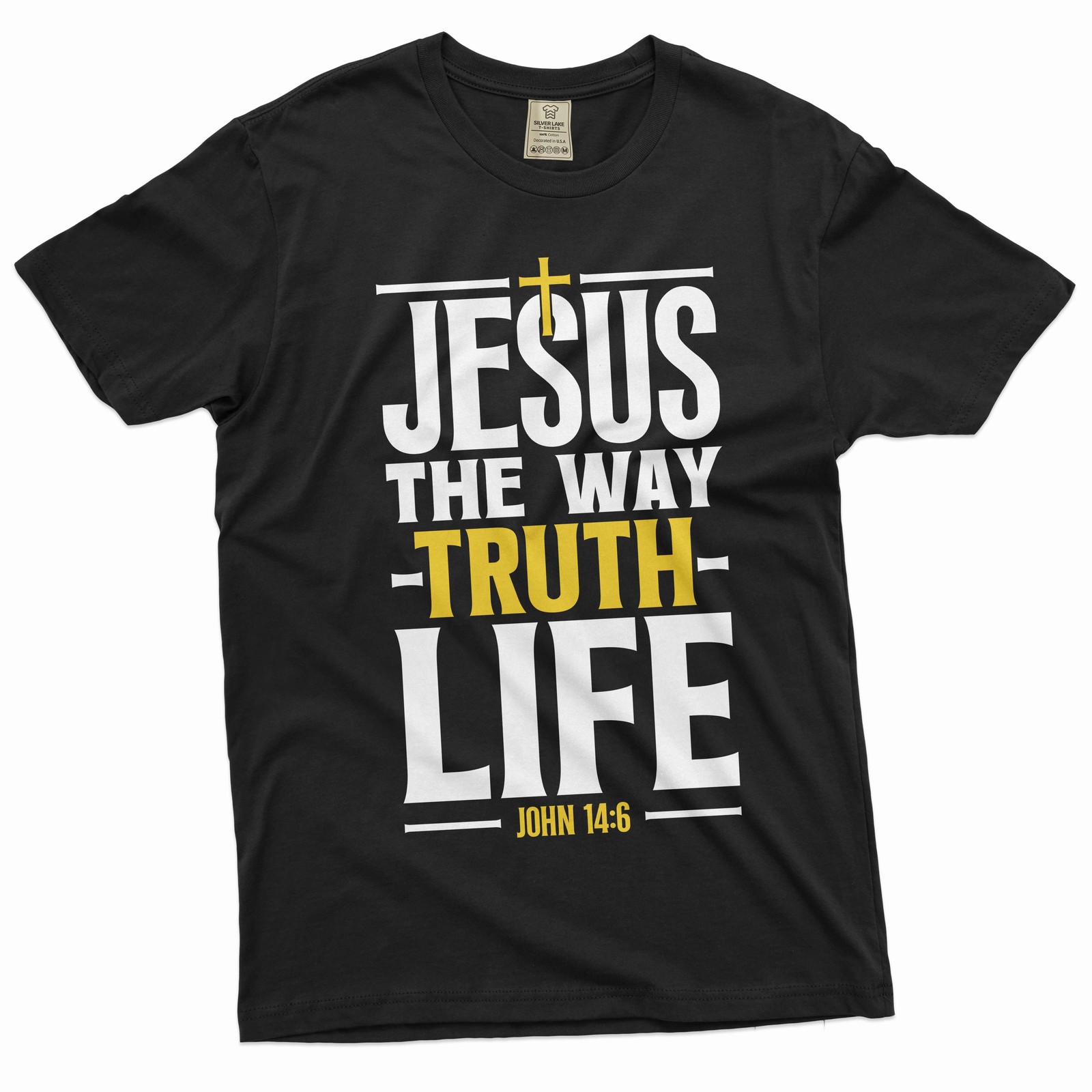 Jesus T-shirt Christian Jesus way truth life tee shirt Church tee shirt