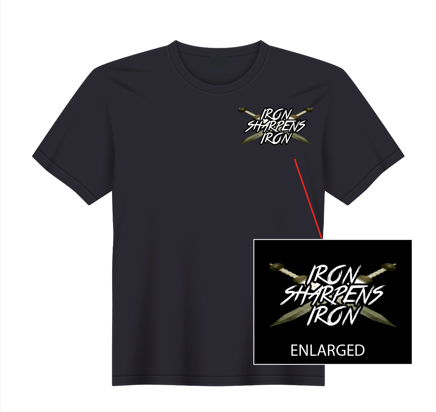 Iron Sharpens Iron Bible Christian God Jesus T-Shirt NEW S, M, L, XL