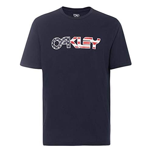 Oakley Mens Flag Tee Short Sleeve T-Shirt Fathom Size Large NEW