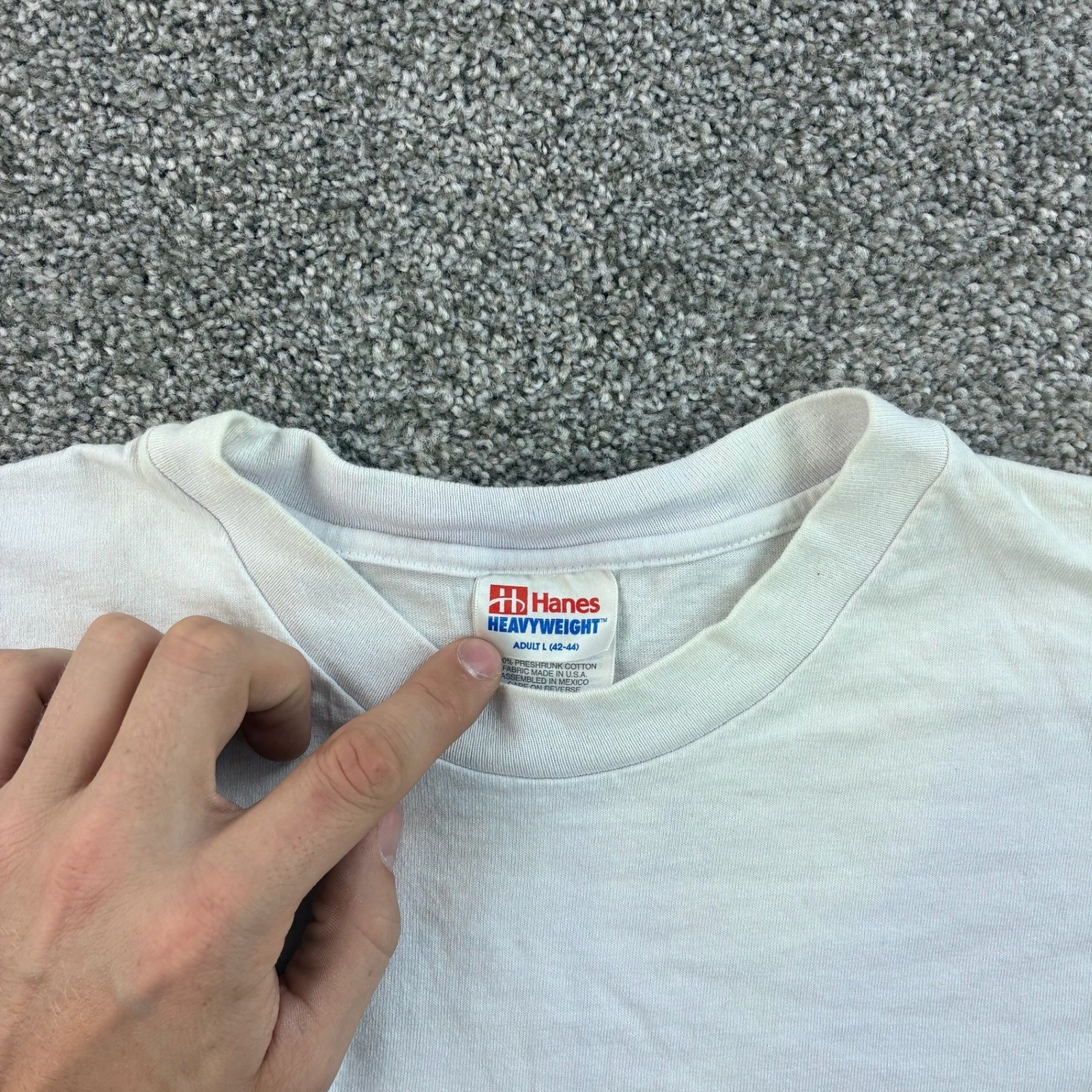Vintage The Verve Pipe Shirt Mens Large White Cotton 90s Rock Band Graphic