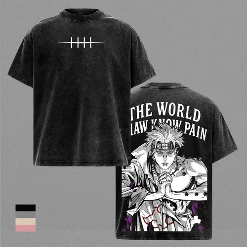 Pain Nagato Naruto Anime Graphic Tee Anime Streetwear T-Shirt
