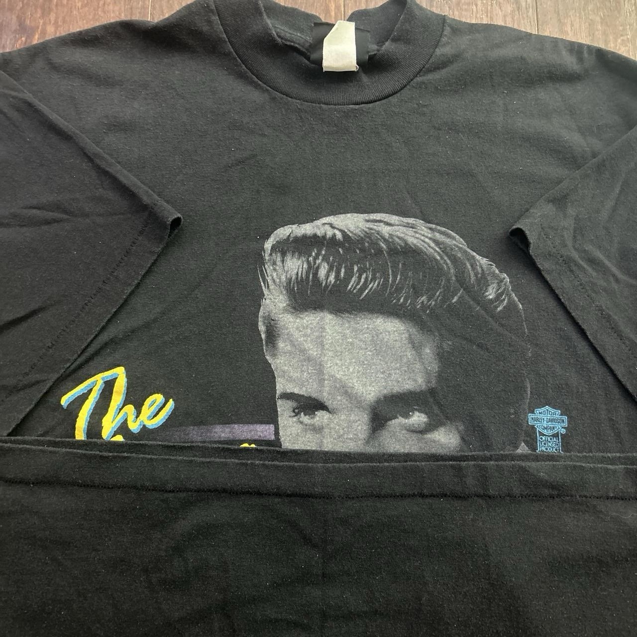 Grail VTG 90’s 1991 Elvis Presley Harley Davidson single-stitch USA T-shirt XL