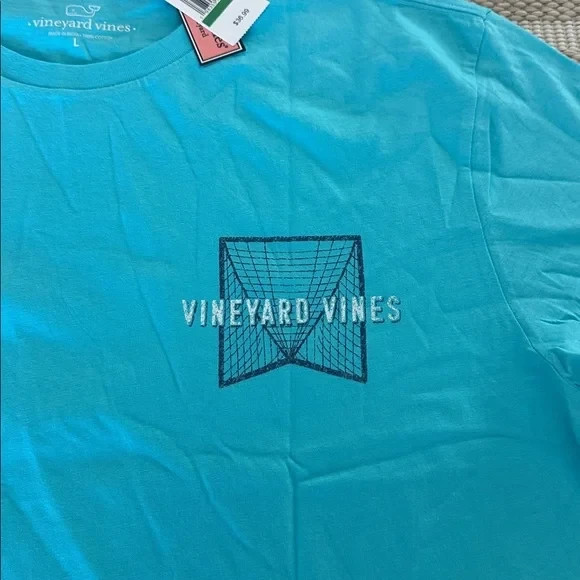 New large vineyard vines Mens tee shot on goal pit 23 length 30 cotton