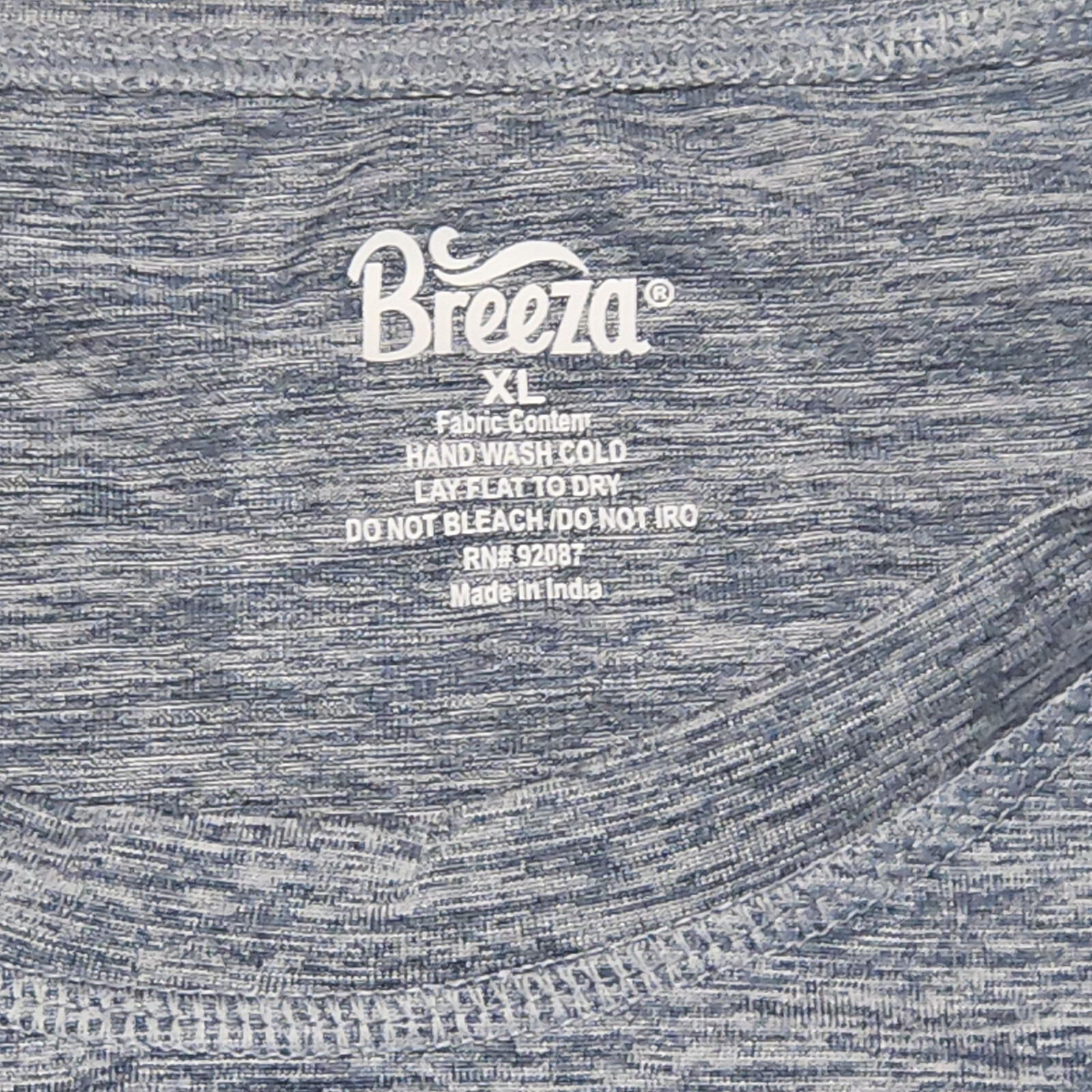 Breeza Green & Grey Long Sleeve T-Shirt Mens XL