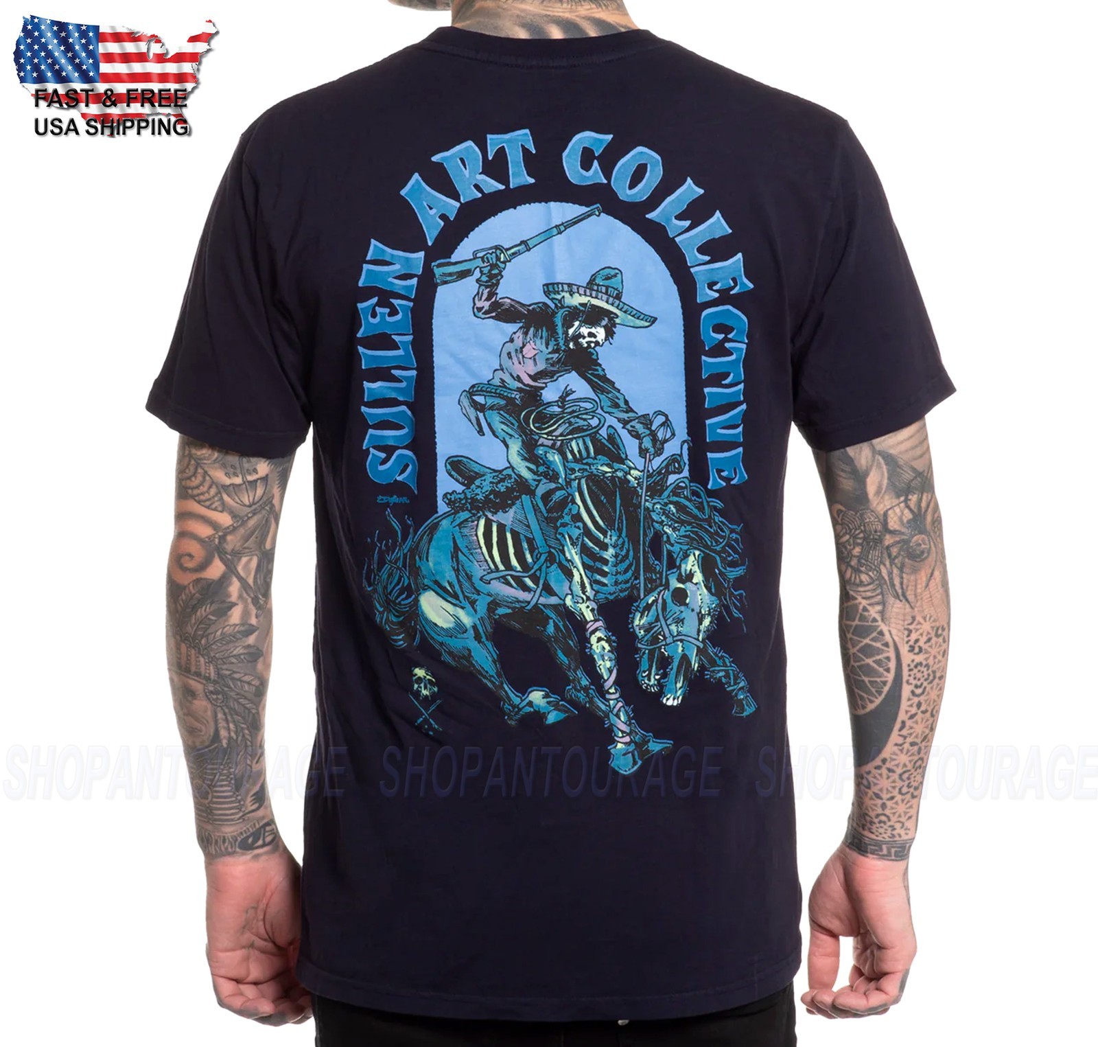 Sullen Art Collective Fantasma Premium Fit SCM6953 Short Sleeve T-shirt For Men