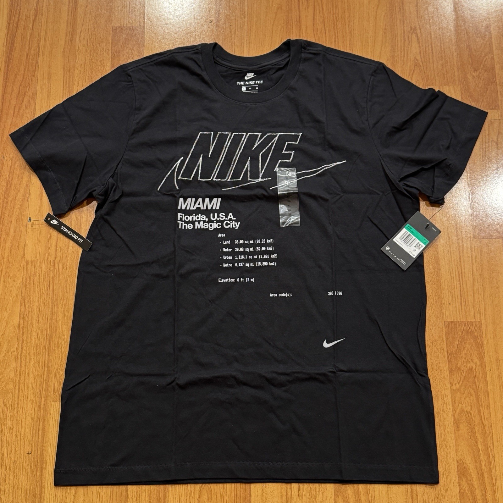 Nike Miami Magic City T-Shirt Standard Fit SZ XL DJ5845-010 Brand New