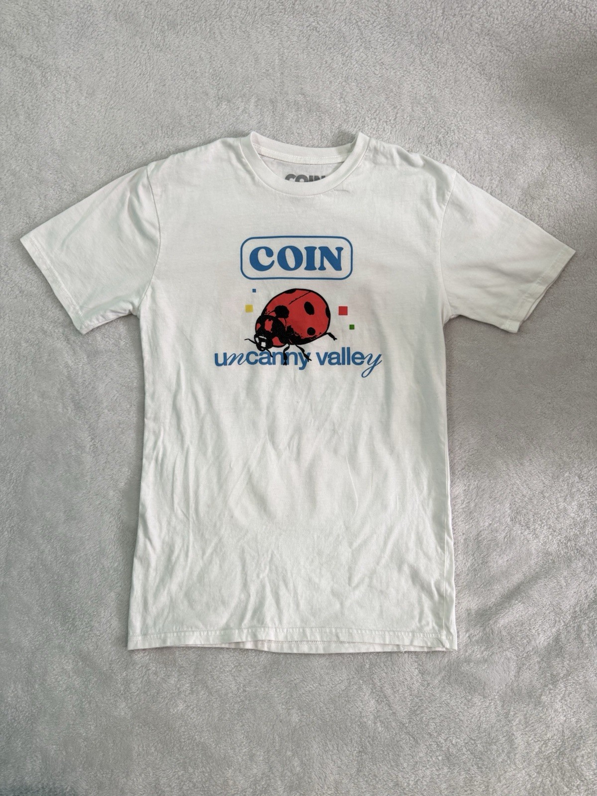 Rare COIN Uncanny Valley 2022 Concert Tour Short-Sleeve Tee White Large See Pics