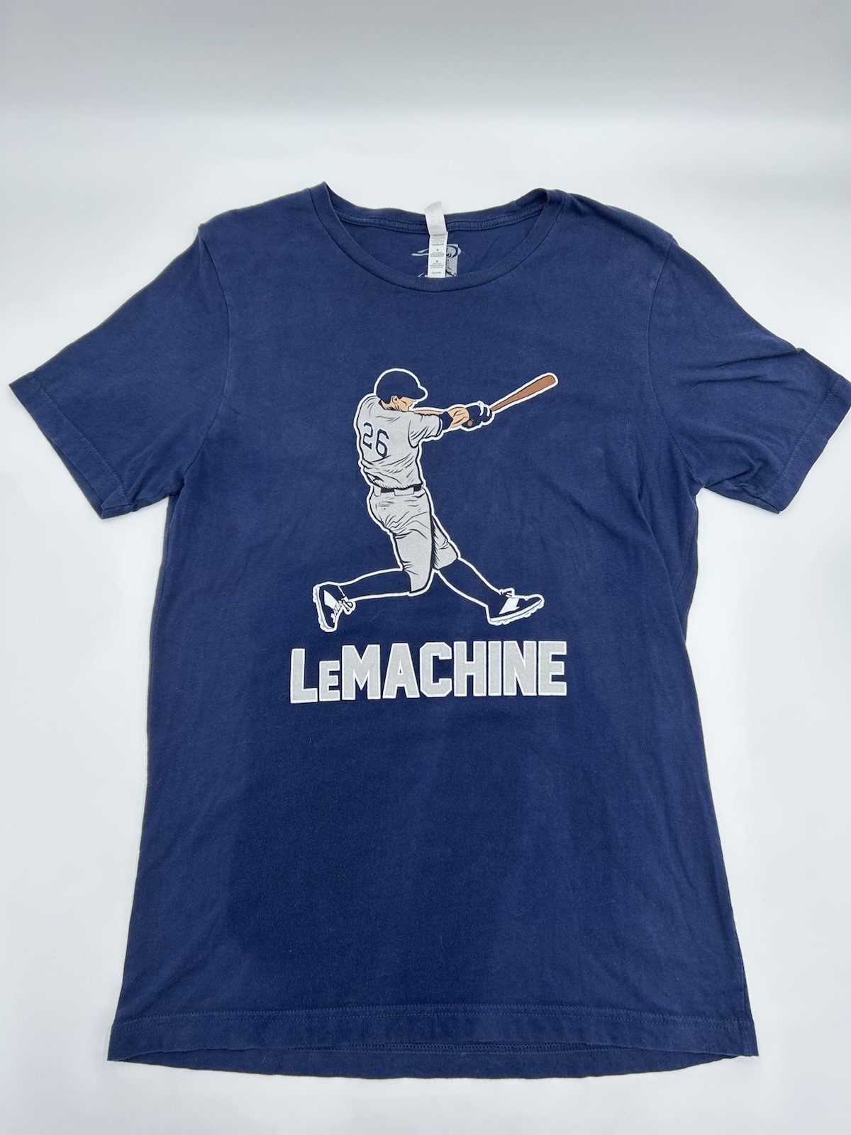 Canvas Bella+Canvas MLB Players Choice LeMACHINE Men’s M Blue Crew Neck T-Shirt