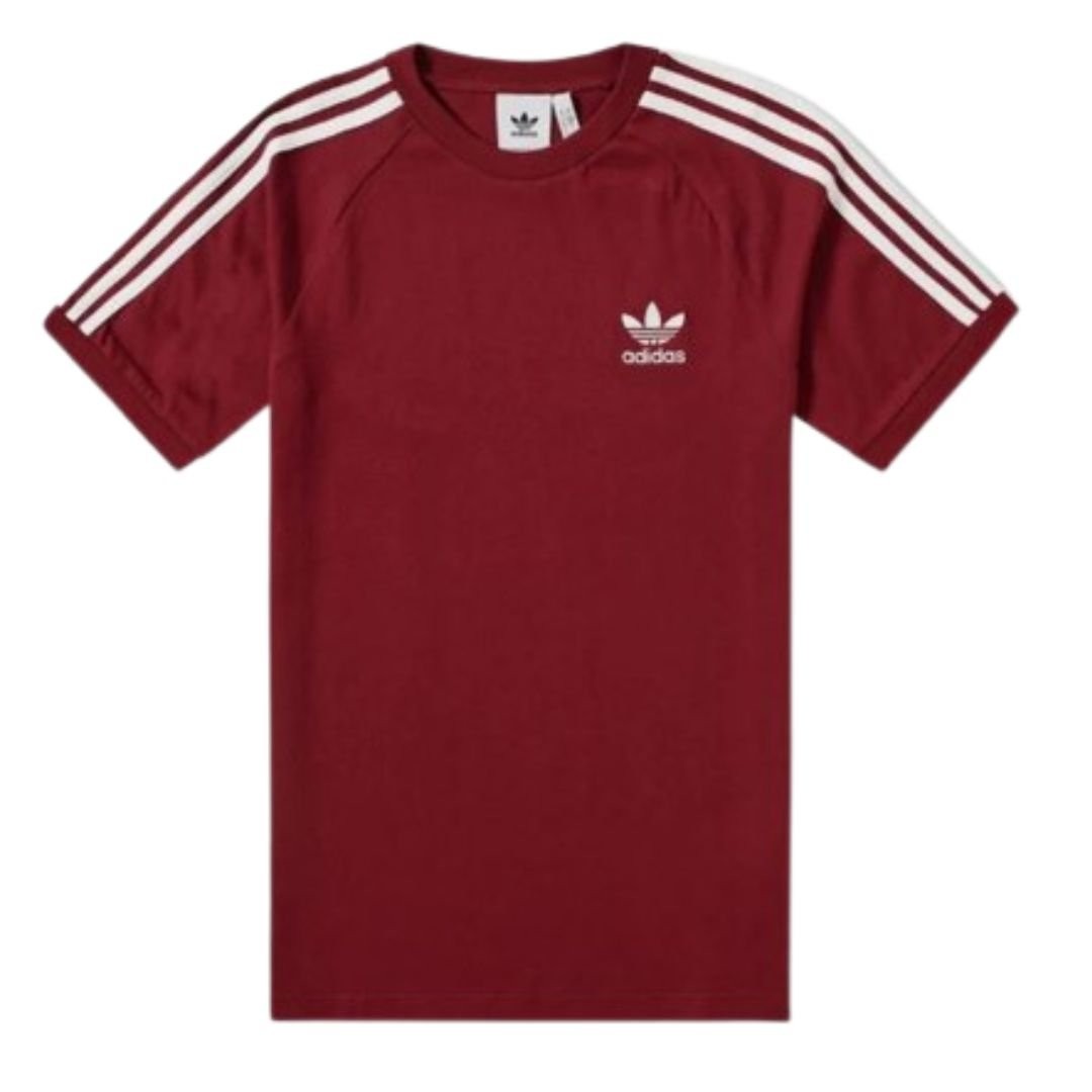 Adidas Originals California Men’s T-Shirt Trefoil Retro 3-Stripes Short Sleeve
