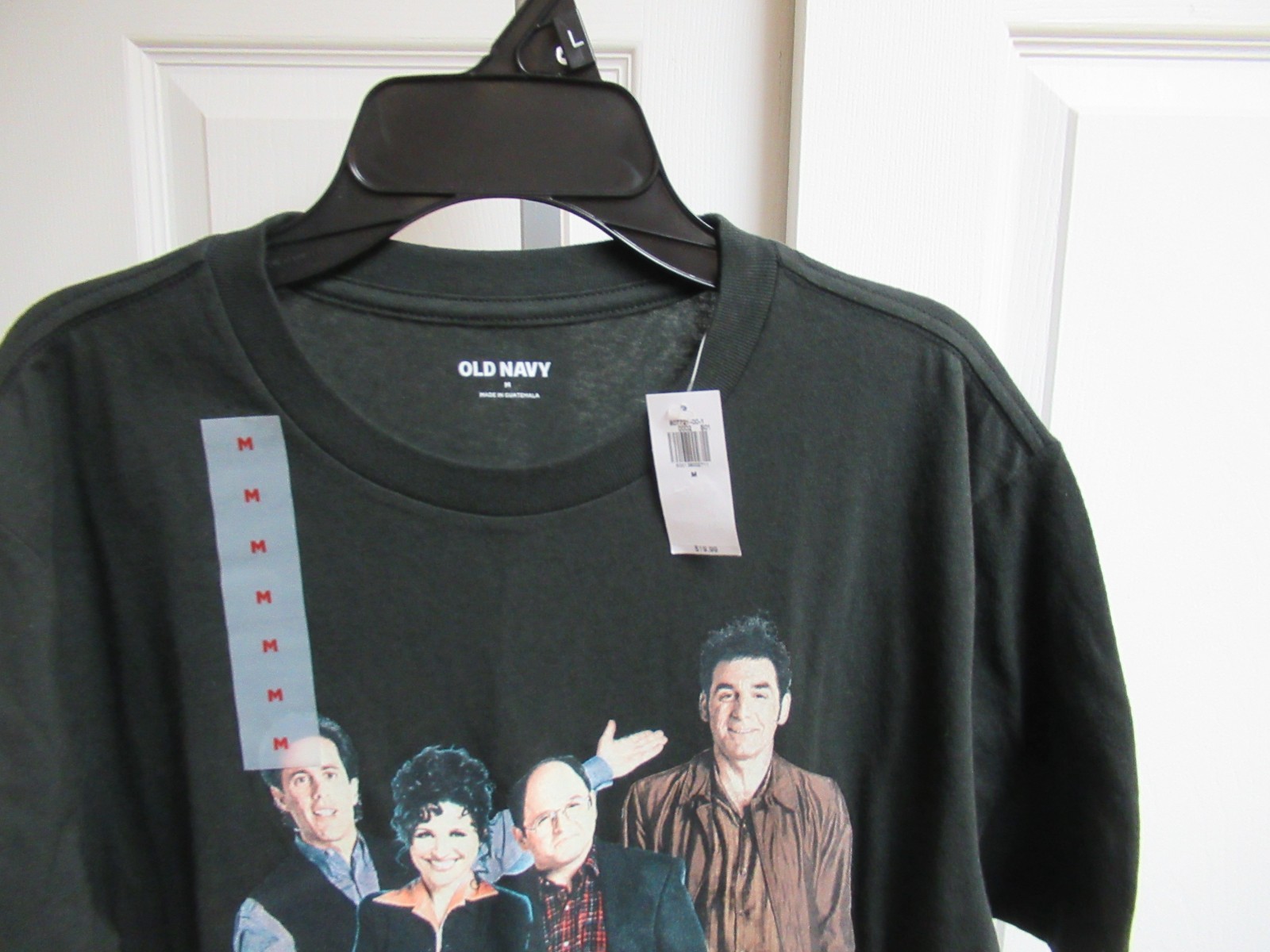 OLD NAVY Seinfeld (Elaine, George, Kramer) BLACK T-Shirt Men’s SZ M NWT