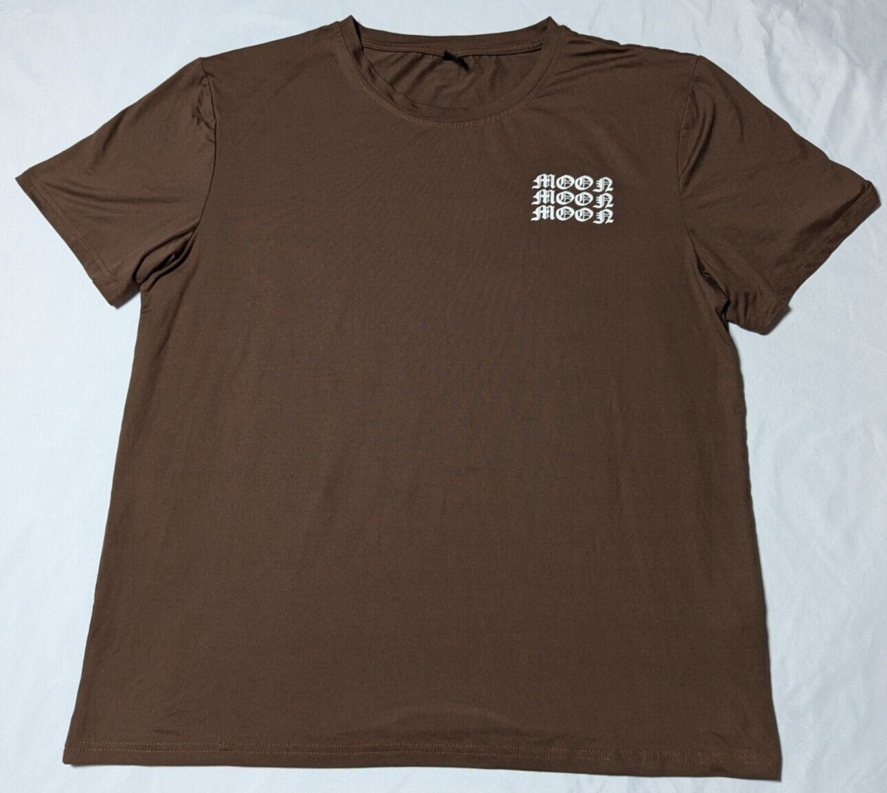 ROMWE MOON MOON MOON Men Size XL Brown Double-Sided T-Shirt EUC