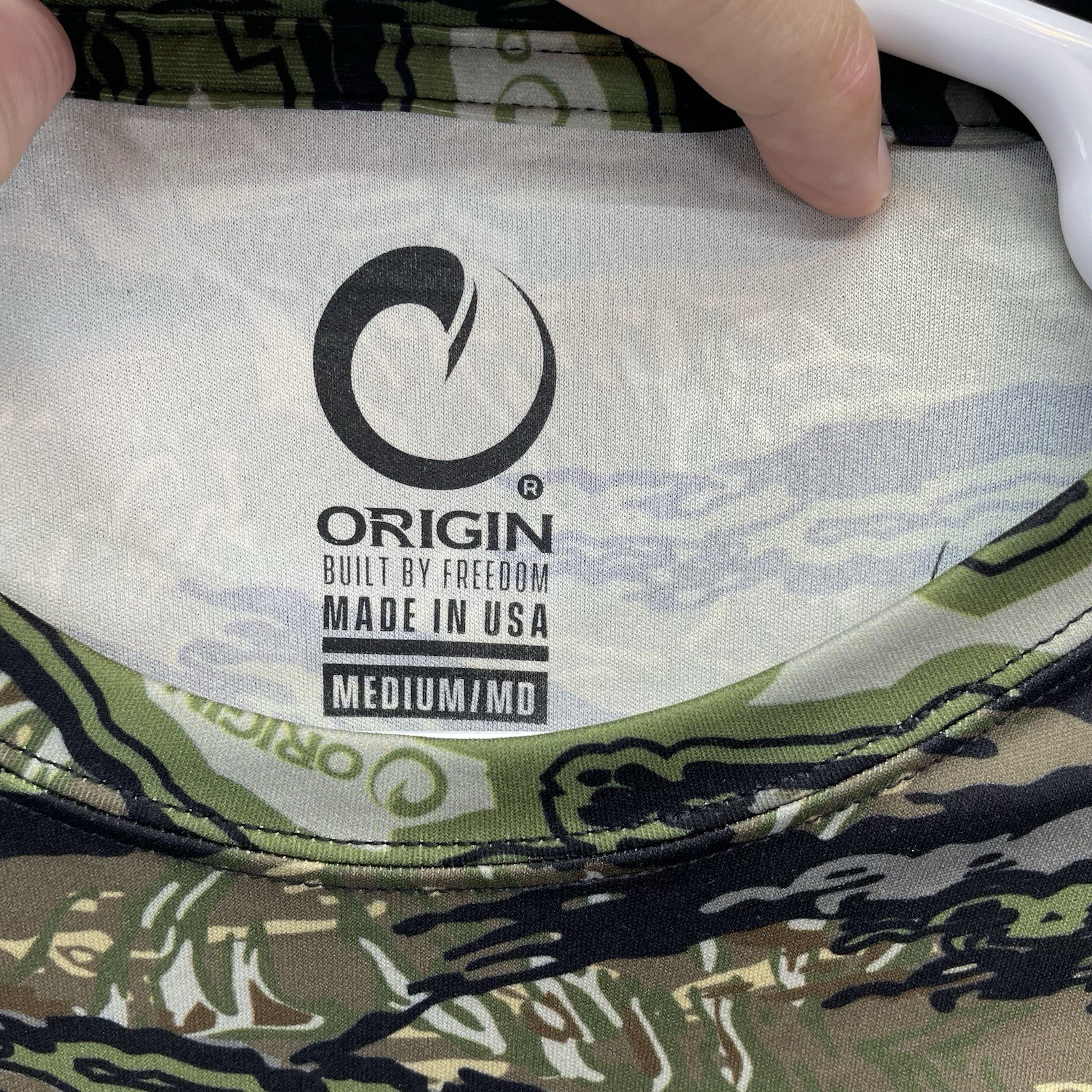 Origin Maine shirt Men medium Compression Rashguard MMA Fighting USA gym hunt