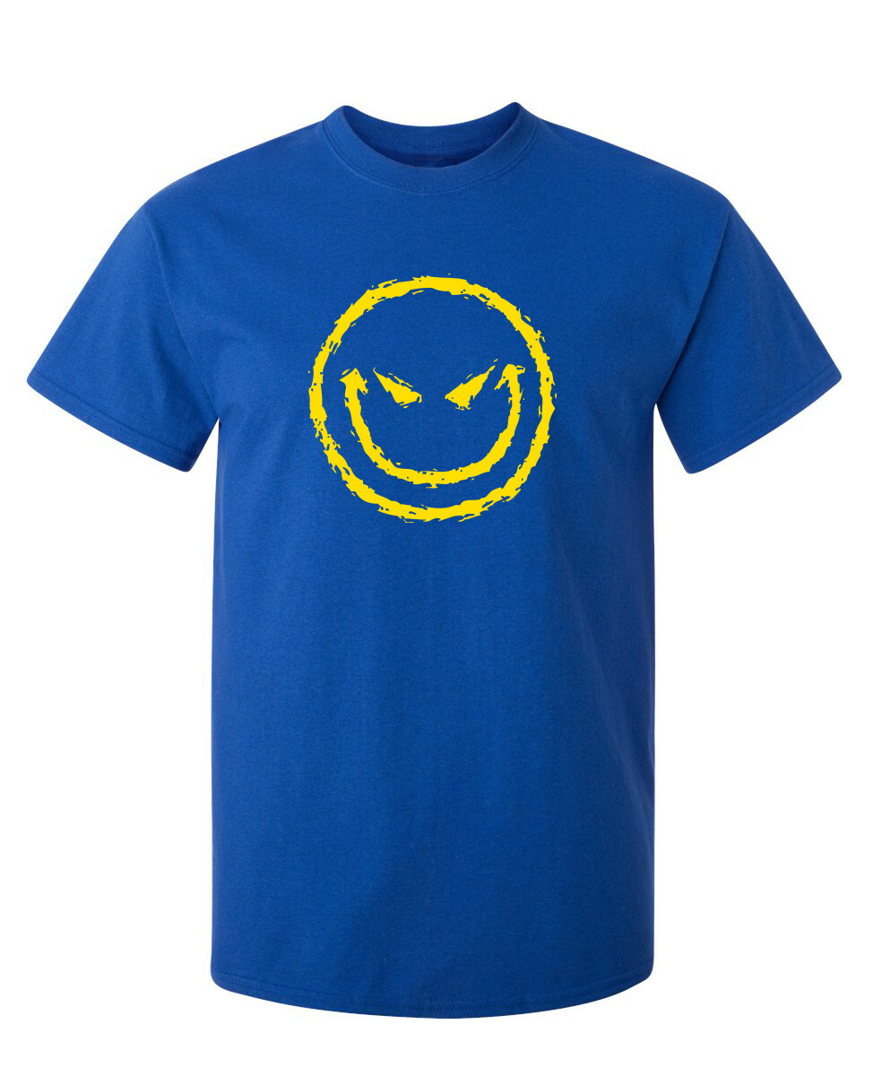 Evil Faces Sarcastic Humor Graphic Novelty Super Soft Ring Spun Funny T Shirt