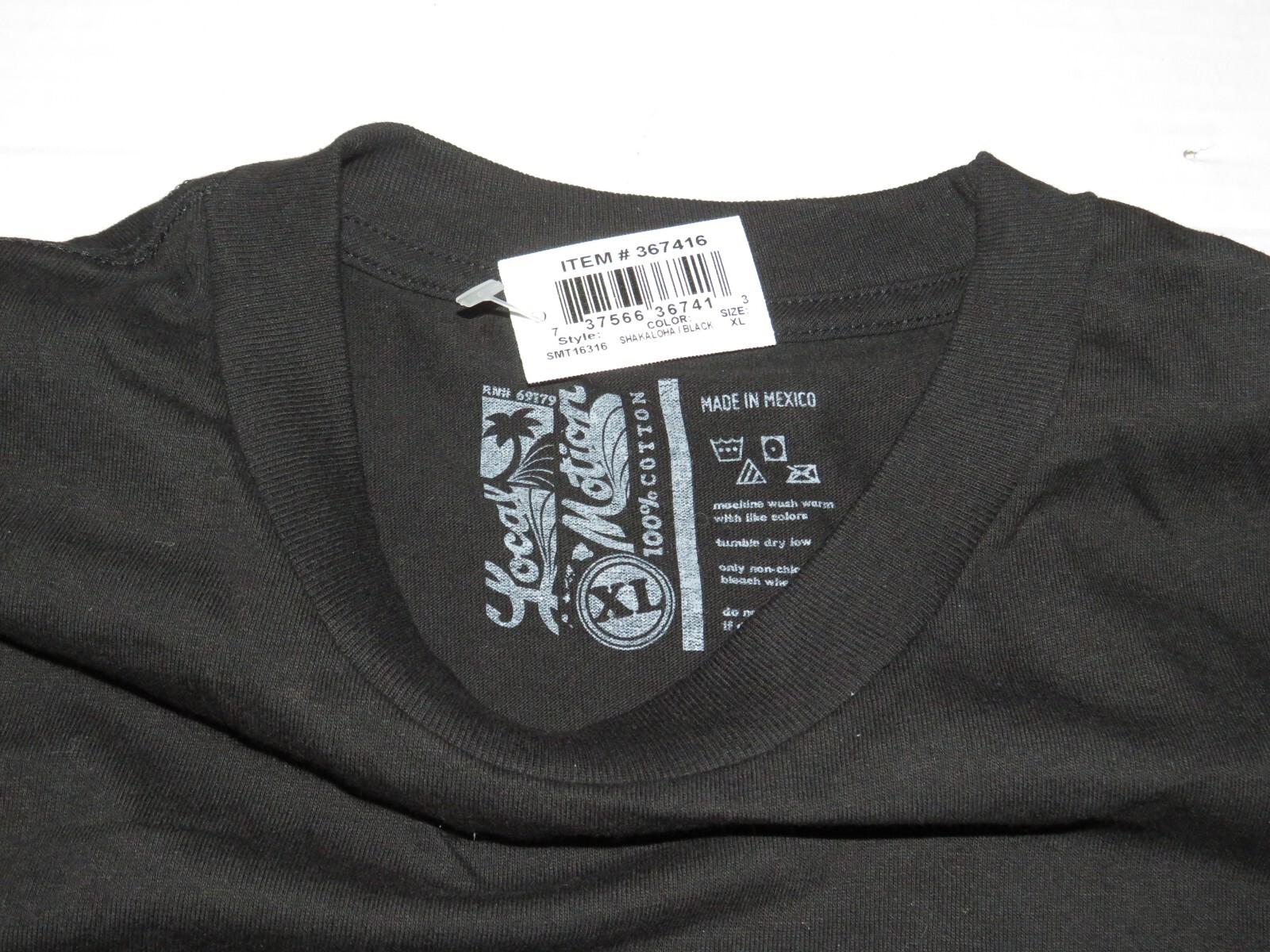 Local Motion Aloha The Shaka Hand Collage T Shirt Size XL Hawaii Hawaiian Tiki