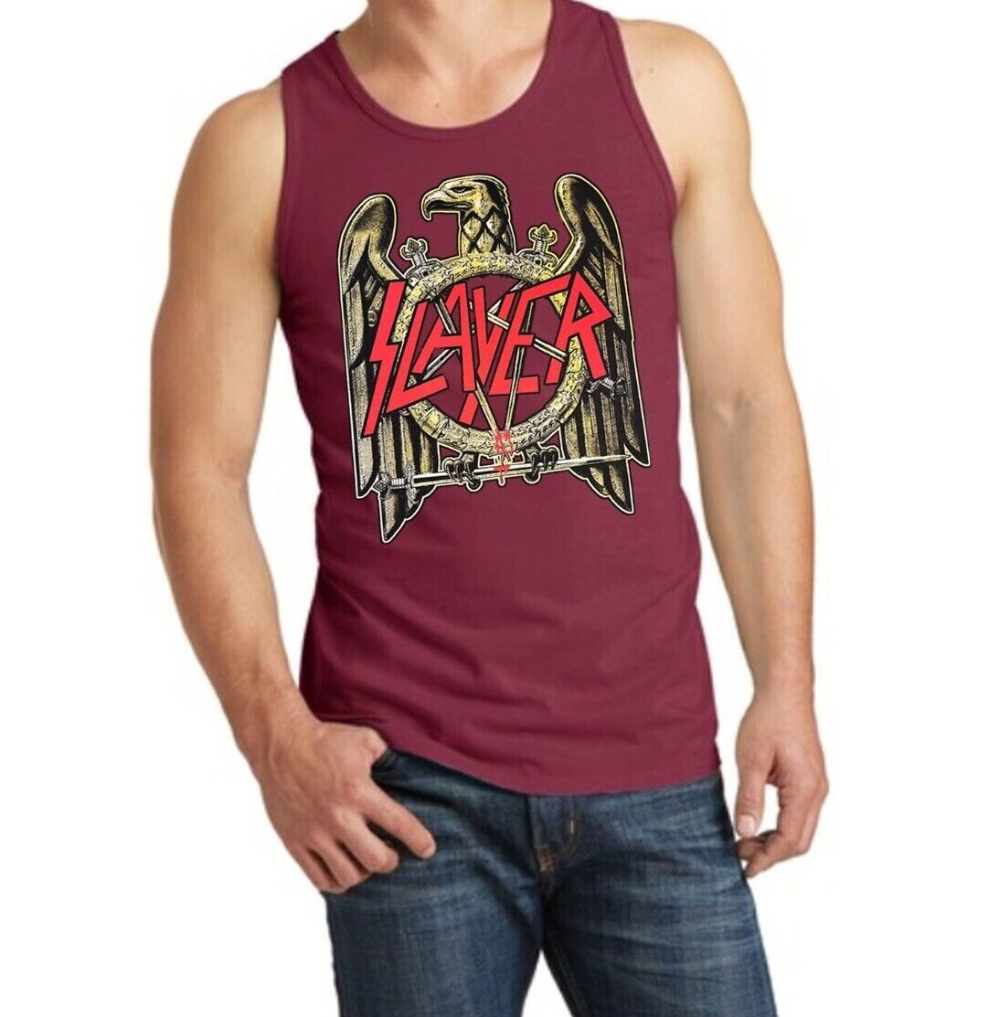 Slayer Eagle Tank Top Men’s Sizes (Multiple Variations)