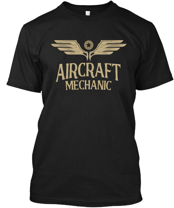 New POPULAR! Aircraft Mechanic Aircraft Maintenance Retro Art Logo T-Shirt S-4XL
