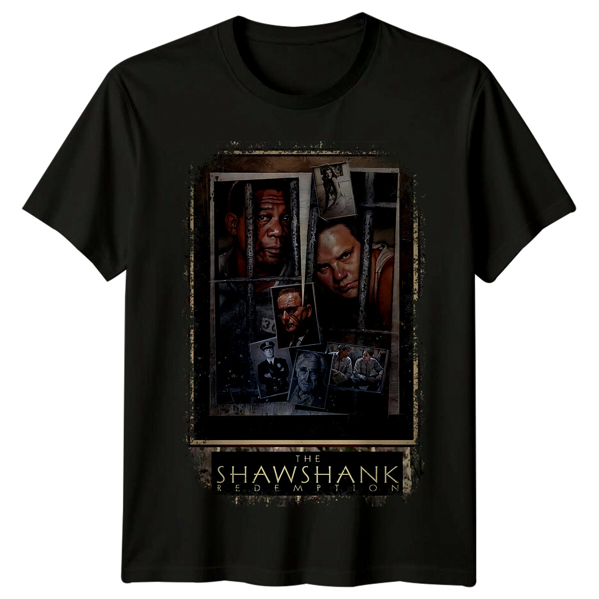 The Shawshank Redemption (1994) Movie Poster Inspired T-Shirt Retro Tee Unisex