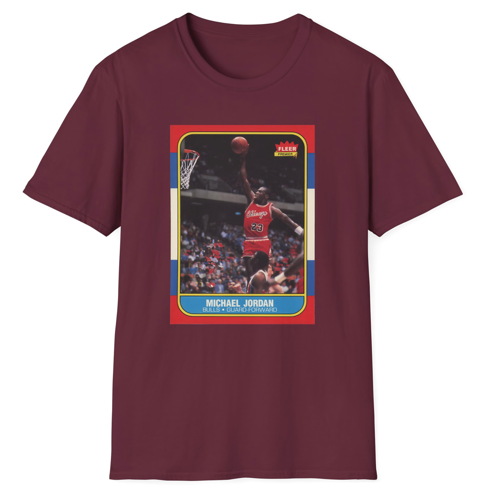 Michael Jordan Rookie Card T-Shirt – Vintage 1986 Fleer Basketball #57 PSA 10