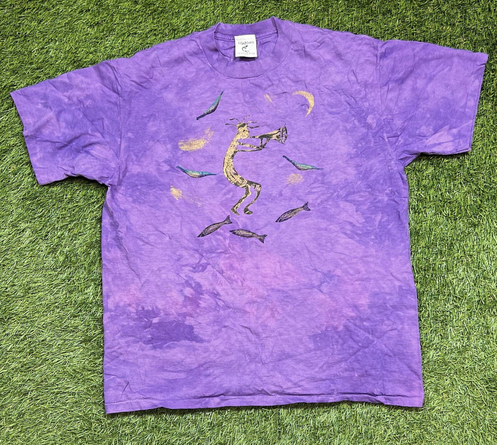 Primitives Andrea Bragg Designs Native American T-Shirt Men’s XL Vintage USA