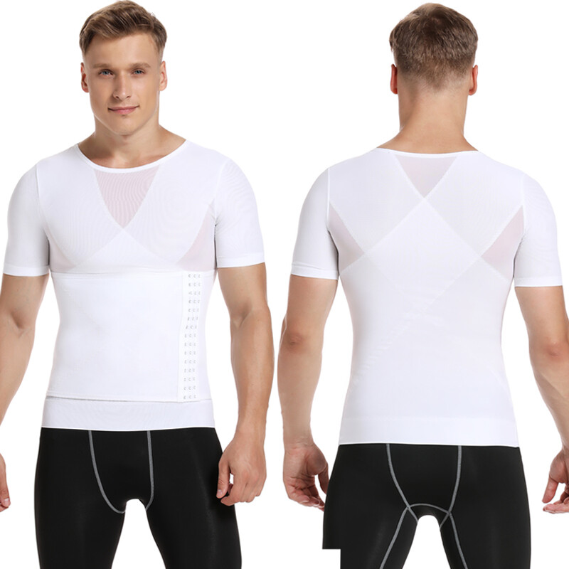 Fajas Para Hombres Faja Reductora De Hombre Body Shaper Tummy Control Tee Shirt