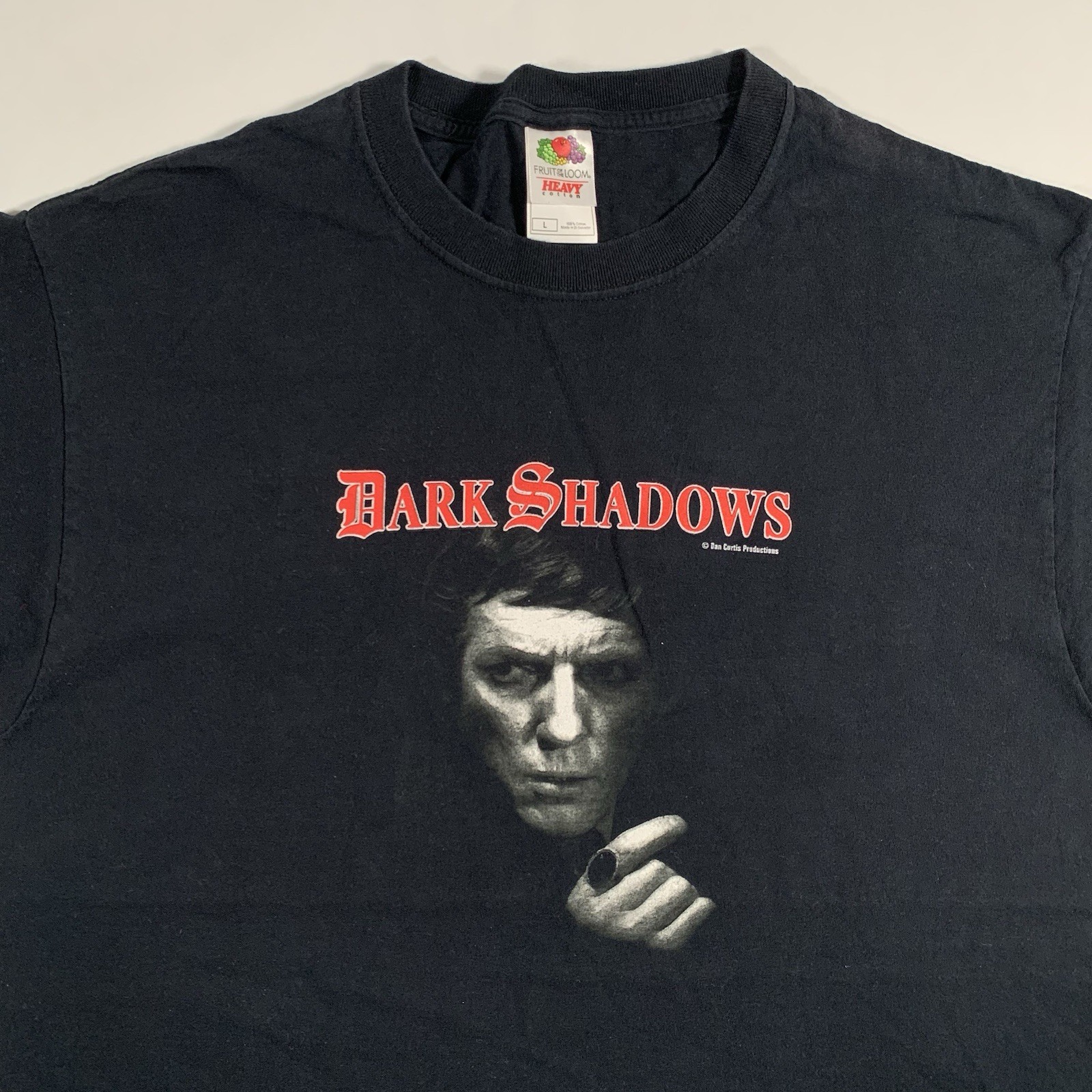 VTG Dark Shadows T-Shirt Mens Large Vampire Promo Horror Show Movie
