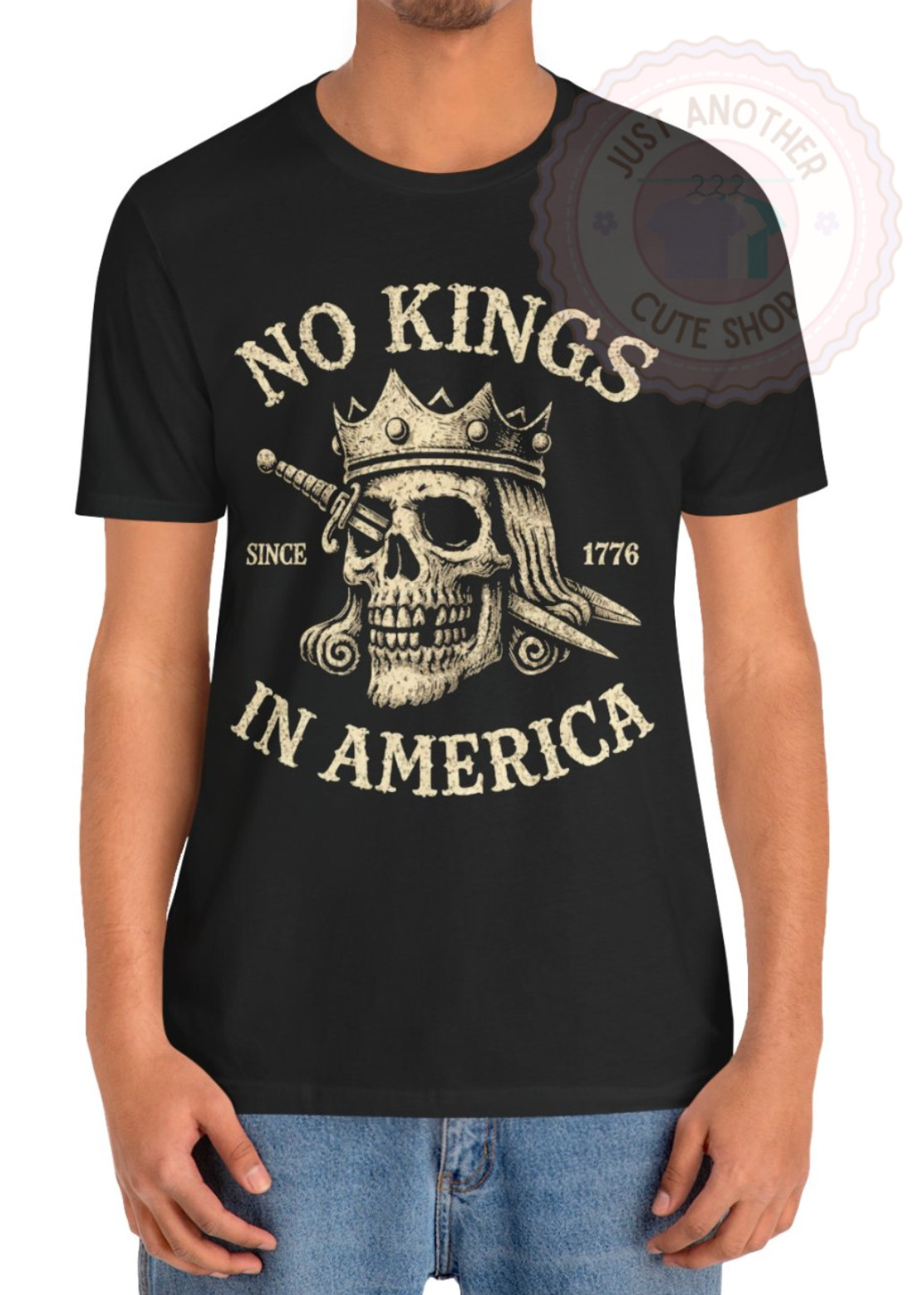 No Kings In America T-Shirt ✩ USA Protest Shirt Anti-Authoritarian ✩ Anti-Trump!