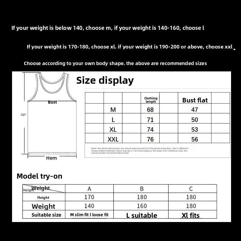 Men’s Tank Tops Bodybuilding Muscle T Shirt Sleeveless Gym Training Workout Vest