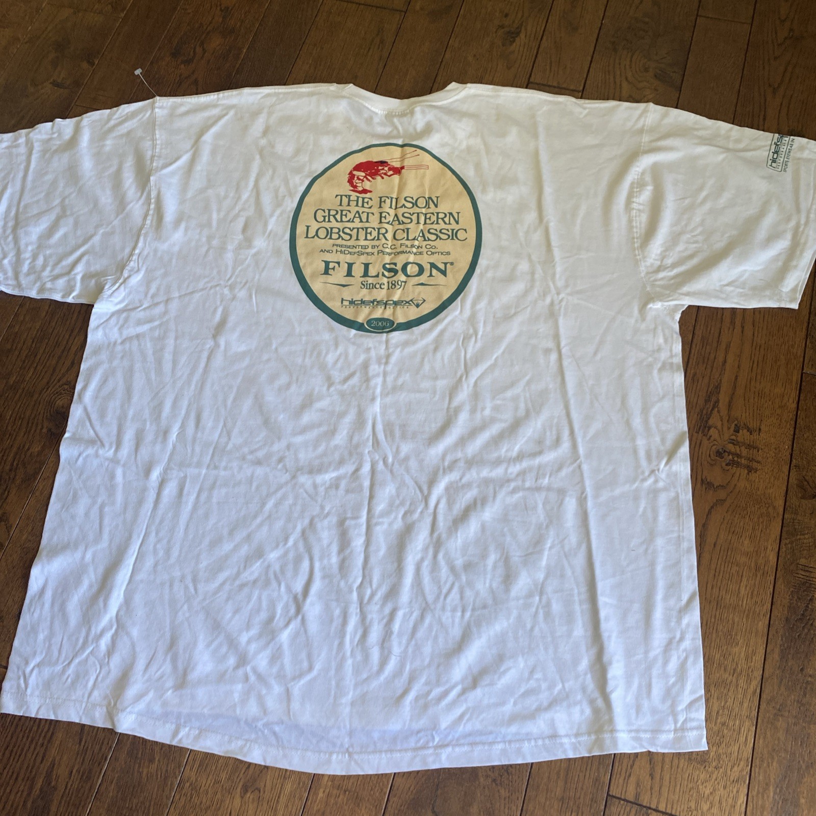 Vintage 2006 CC Filson Co T Shirt Size XXXL Single Stitch Lobster Classic