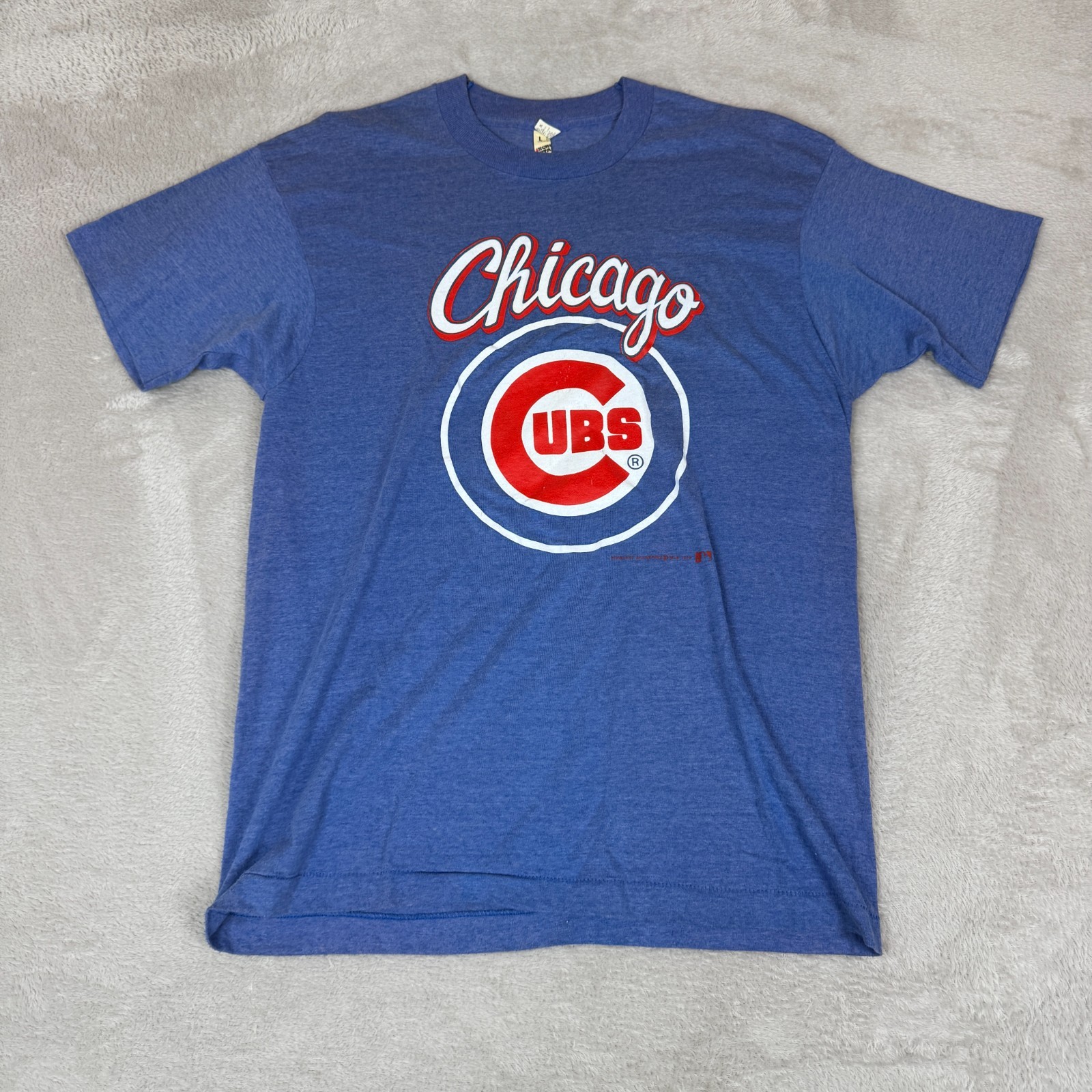 VTG 90s Screen Stars Chicago Cubs Shirt MLB Shirt Mens Large Blue Sports USA