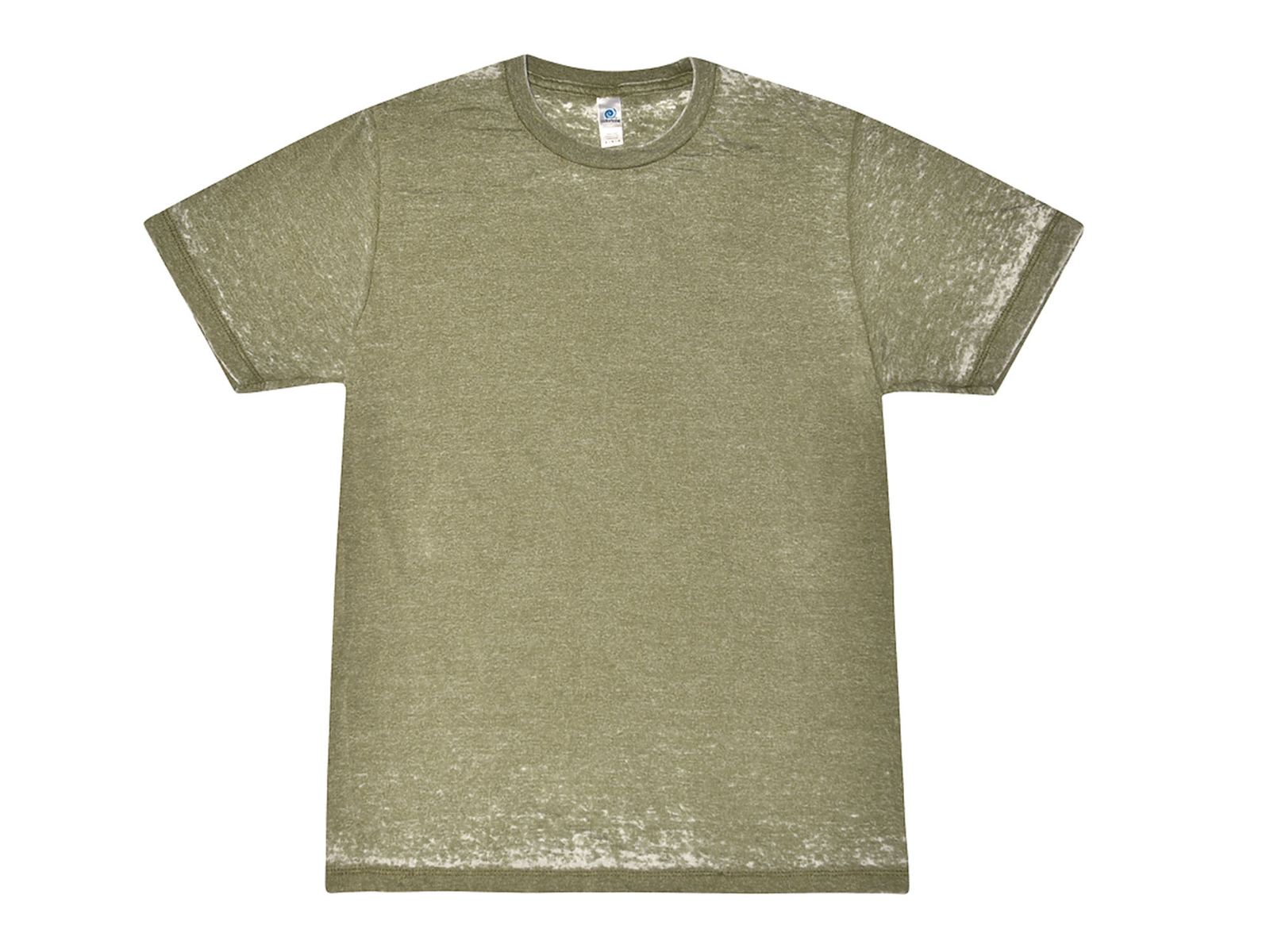 Olive Acid Wash Burnout T-shirts Adult S-3XL 60/40 Cotton/Polyester Blend