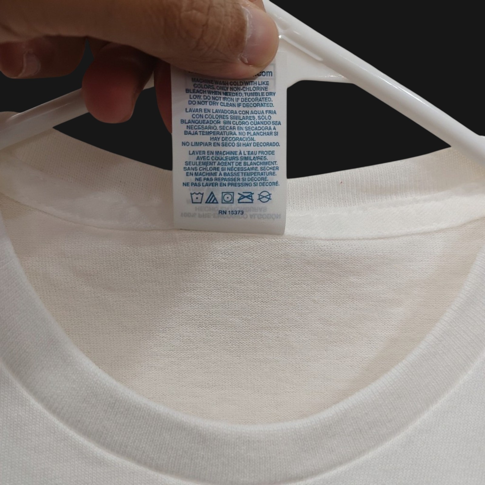 Lot of 5 Delta Pro Weight T-Shirts Mens Small S Half White Cream Blank Bulk Lot