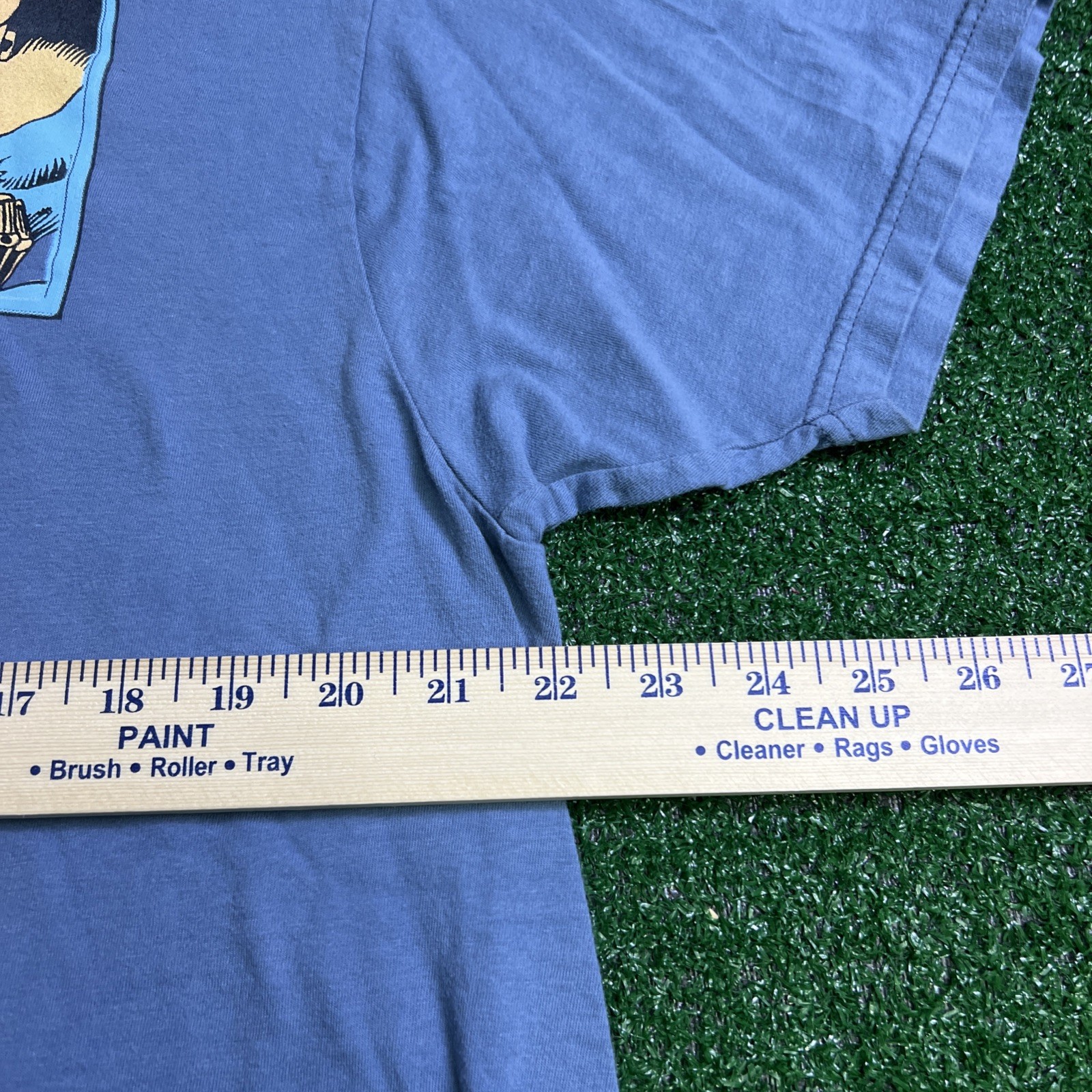 Marvel Player Select Captain America V Thanos Pixel Blue T-Shirt Mens Size XL