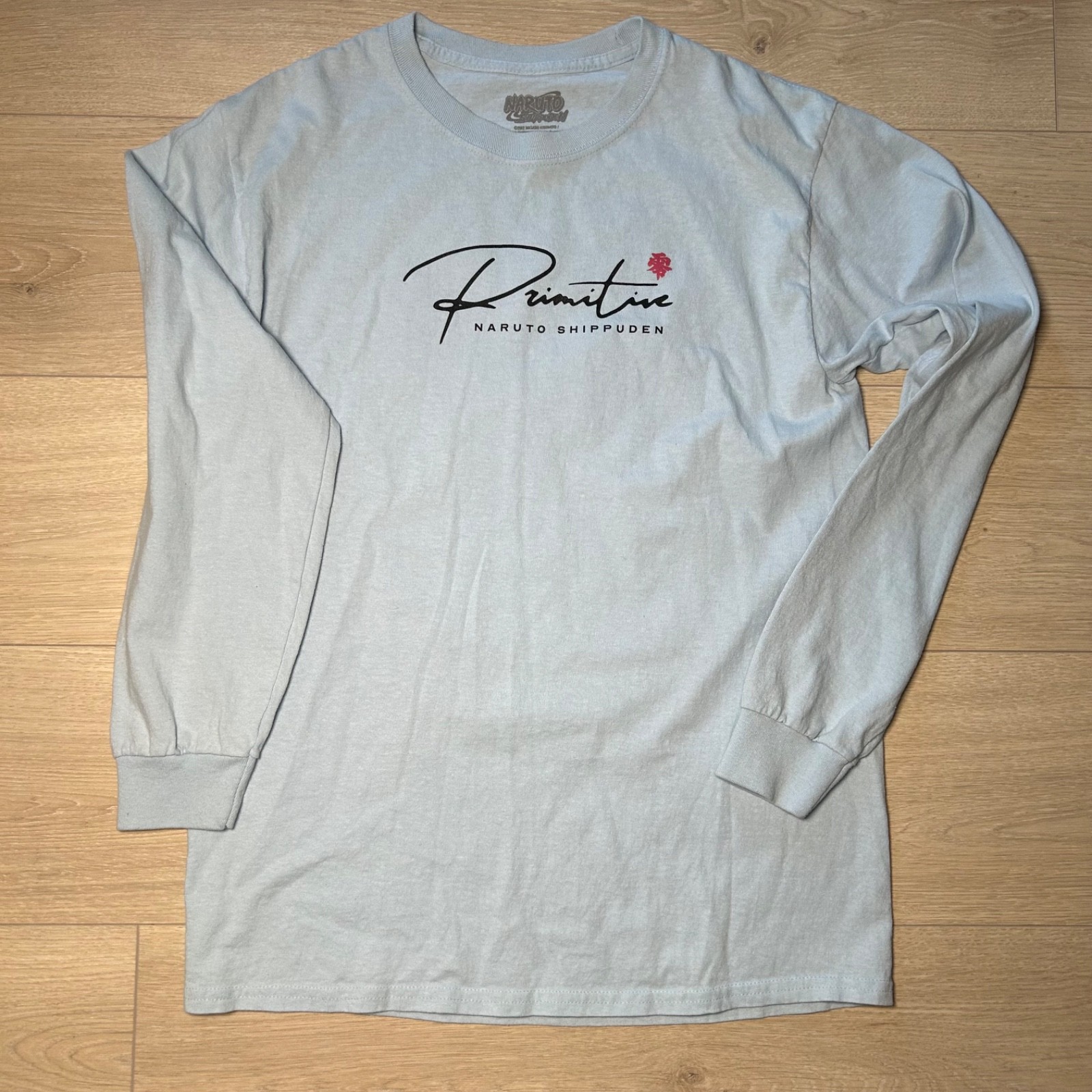 Primitive x Naruto Shippuden Know the Pain Long Sleeve T-Shirt Light Blue Mens M
