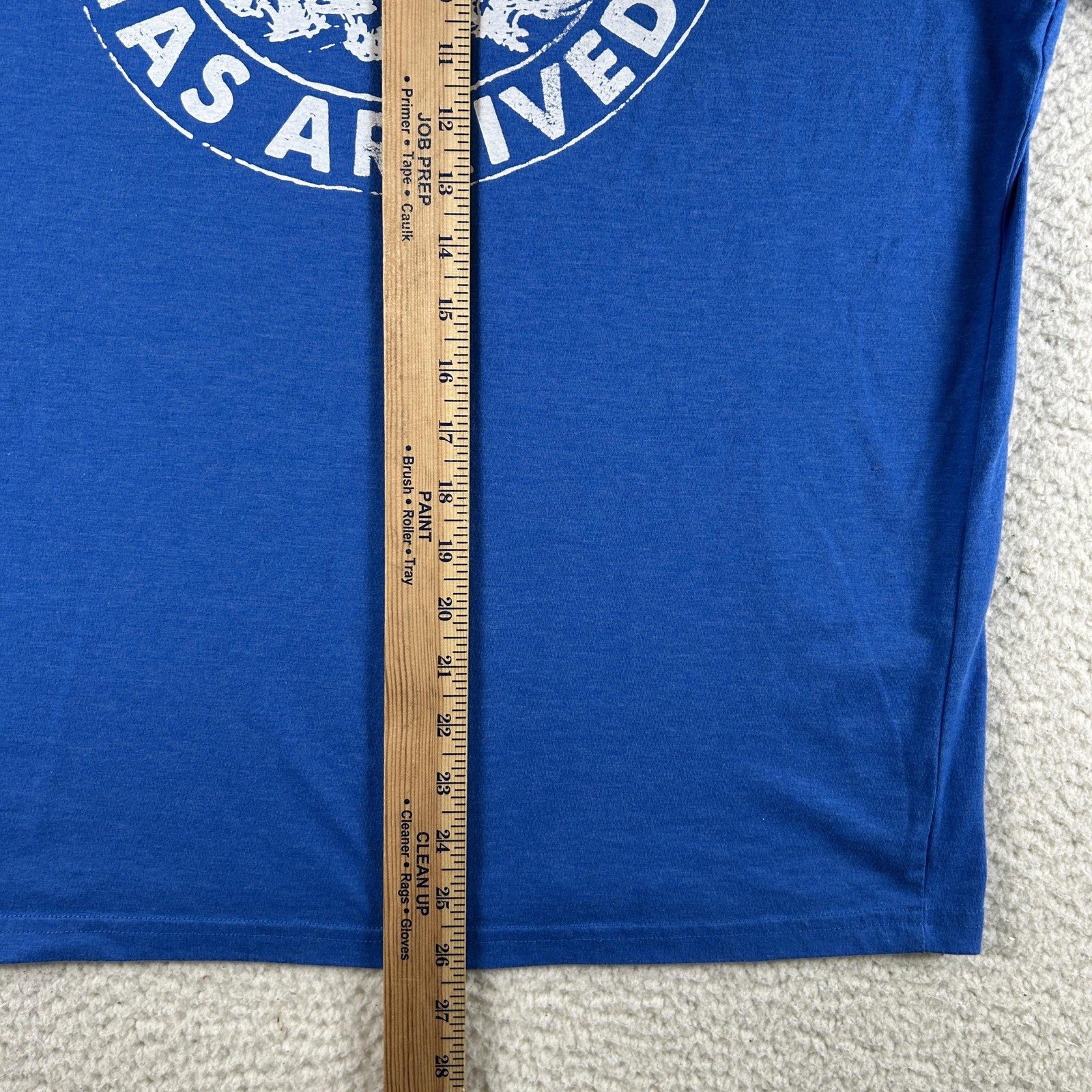 Chubbies Shirt Mens Large Blue The Weekend Has Arrived Palm Tree Graphic Tee