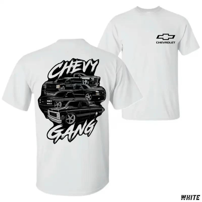 Chevy Gang T-Shirt, Custom Chevrolet Truck Graphic Tee, Pickup Themed Apparel Fo