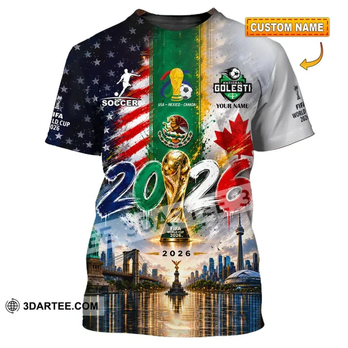 Unisex 3D Shirt – Custom Name World Cup 2026 Shirt reprint VK13865