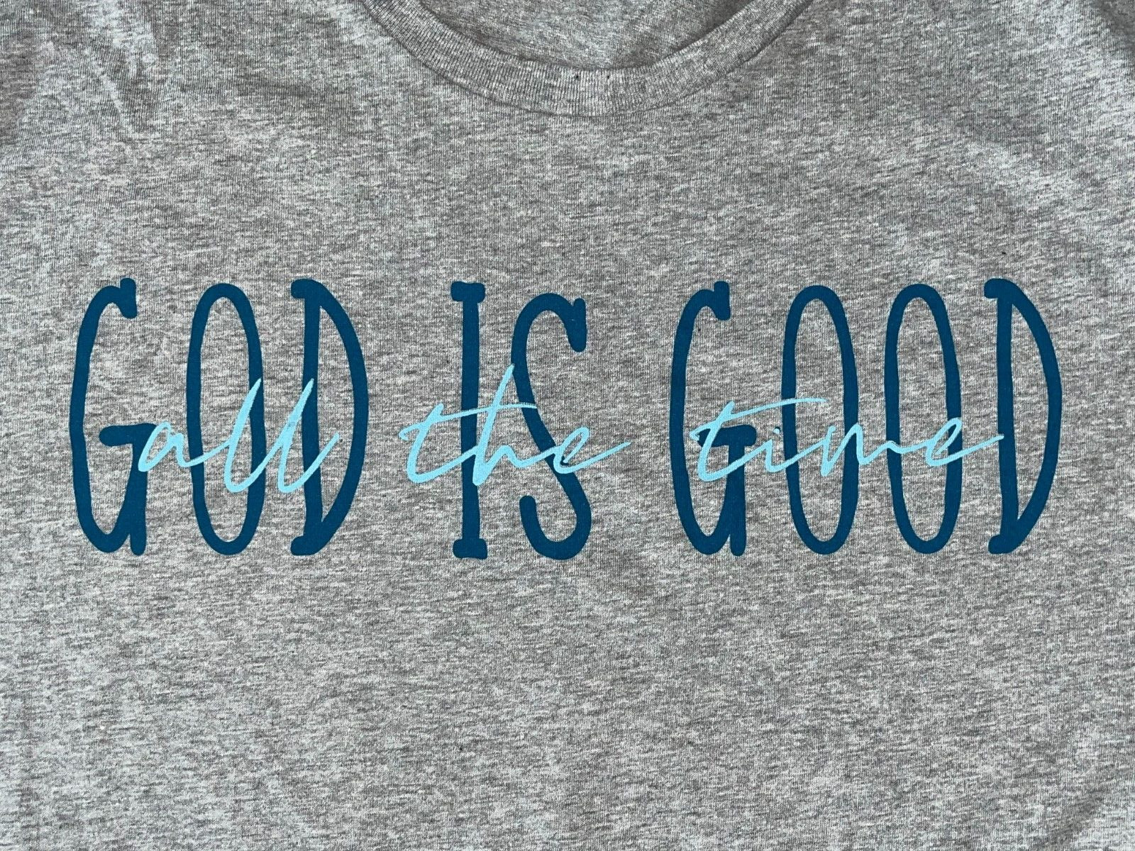 T-shirt “God is Good All the Time” Long Sleeve Shirt Christian Soft – S M L XL