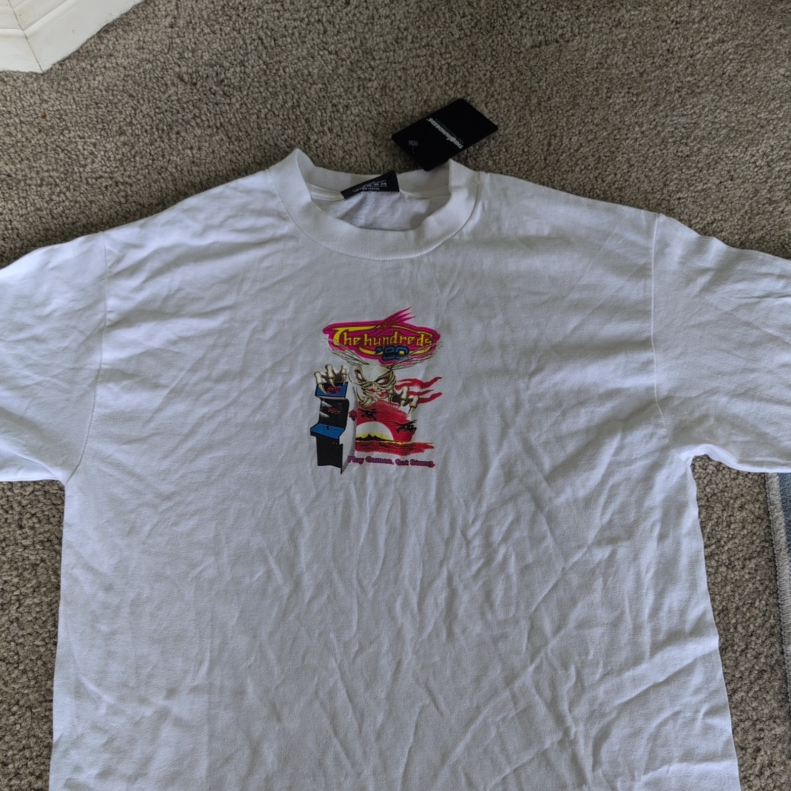 The Hundreds Playing Games Shirt, Mens Sz M, White